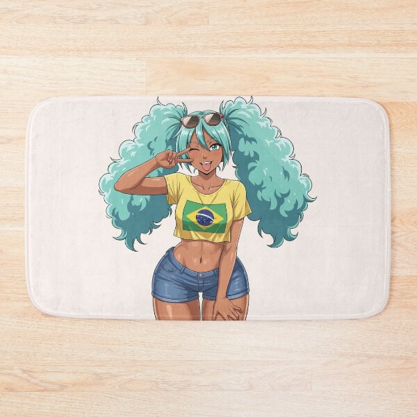 Item preview, Brazil Miku Beach Anime Kawaii Girl Brazilian Vocaloid Fanart designed and sold by StudioJohan.