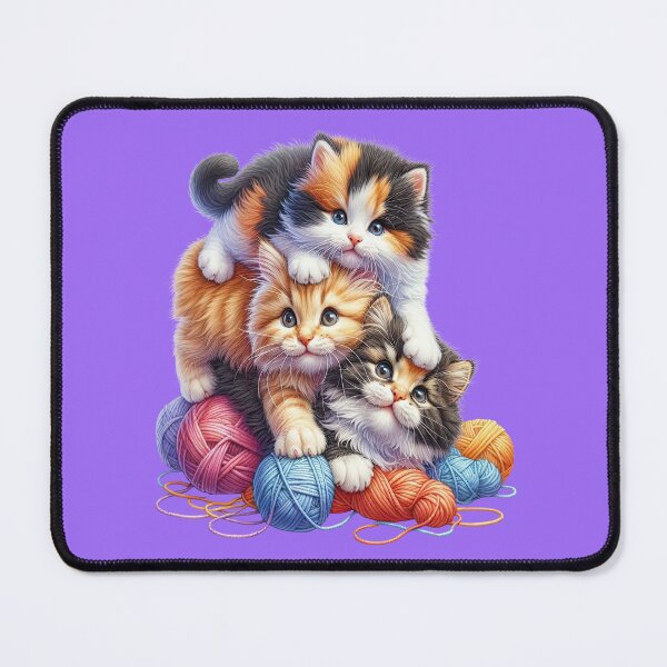Item preview, Playful kittens climbing over each other as they have fun  designed and sold by LoneAngel.