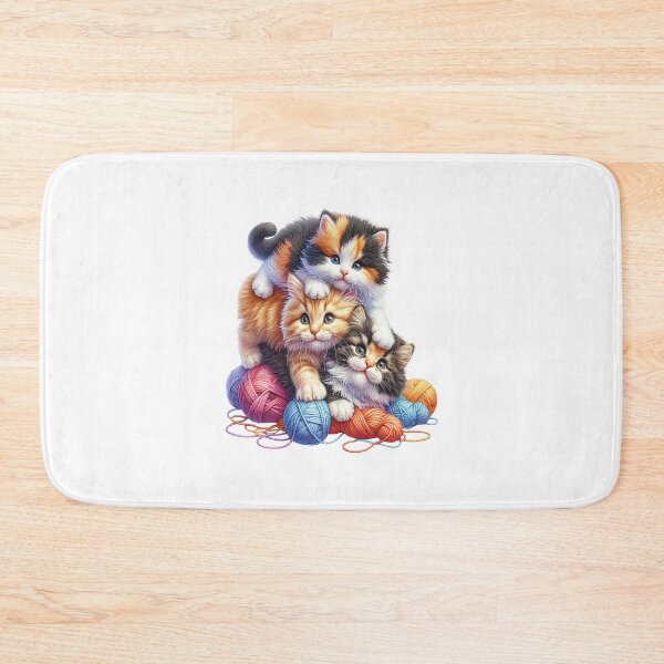 Item preview, Playful kittens climbing over each other as they have fun  designed and sold by LoneAngel.