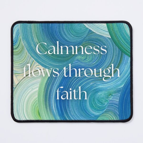 Item preview, Calmness Flows Through Faith – Islamic Calligraphy-Inspired Design designed and sold by MiskAndMoon.