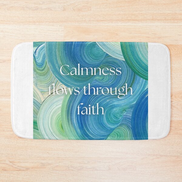 Item preview, Calmness Flows Through Faith – Islamic Calligraphy-Inspired Design designed and sold by MiskAndMoon.