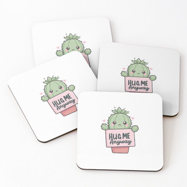Item preview, Hug Me Anyway Funny Cactus Sticker designed and sold by Blurbean.
