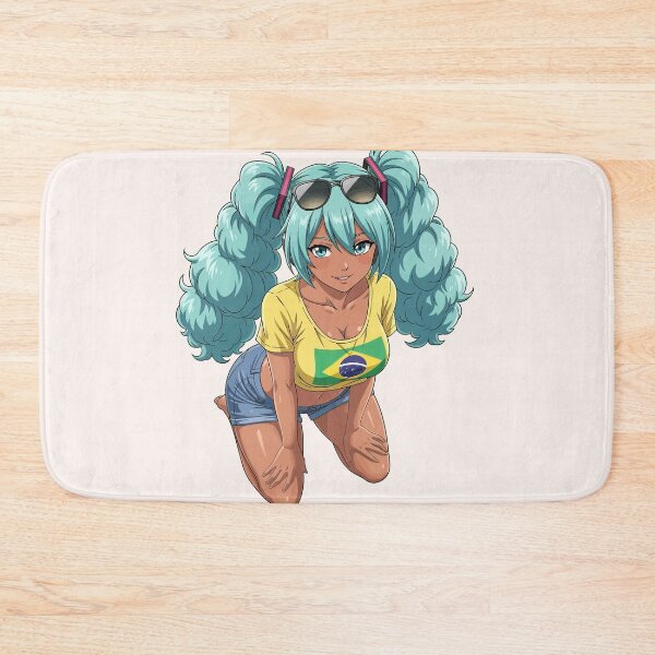 Item preview, Tan Brazil Miku Hatsune Miku Beach Anime Girl Brazilian Cute Art designed and sold by StudioJohan.
