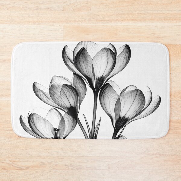 Item preview, X-ray style crocus flowers crocuses contrast designed and sold by LiskoDesign.