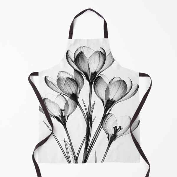 Item preview, X-ray style crocus flowers crocuses contrast designed and sold by LiskoDesign.