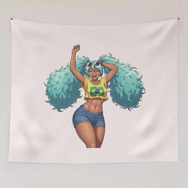 Item preview, Brazilian Miku Anime Beach Girl Cute Tan Vocaloid Hatsune Miku designed and sold by StudioJohan.