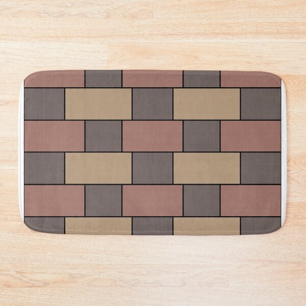 Item preview, Gray Peach Pink Brick Wall  designed and sold by Nisha Prabhu.