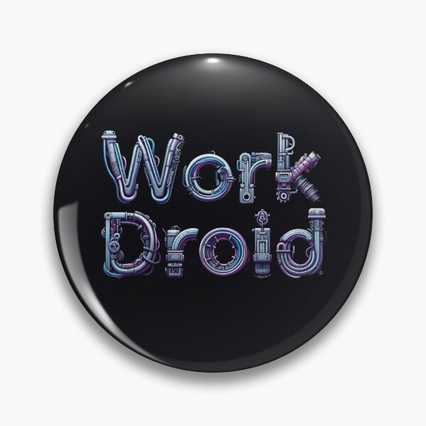Item preview, Work Droid designed and sold by Vintage Designs +.