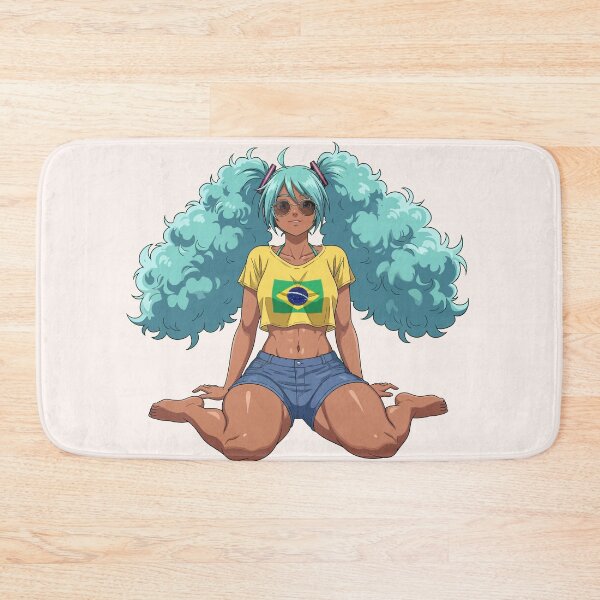 Item preview, Brazil Beach Miku Anime Girl Kawaii Brazilian Hatsune Miku Art designed and sold by StudioJohan.