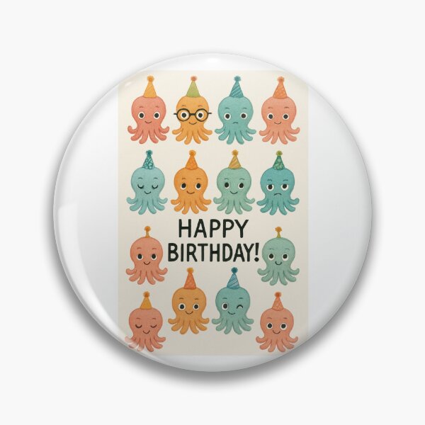 Item preview, Octopus Party Hat cute happy birthday kawaii gift christmas happy designed and sold by CheeseBlueprint.