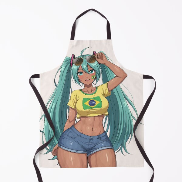 Item preview, Cute Brazil Miku Tan Anime Beach Girl Brazilian Vocaloid Fanart designed and sold by StudioJohan.