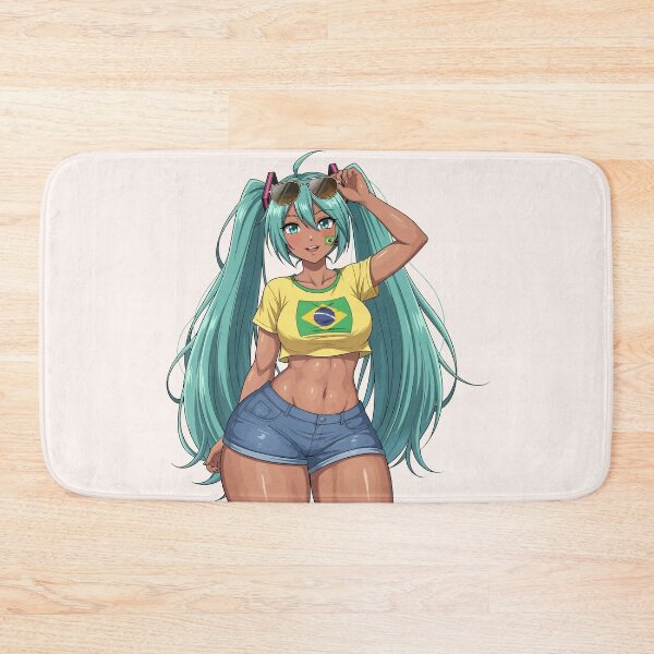Item preview, Cute Brazil Miku Tan Anime Beach Girl Brazilian Vocaloid Fanart designed and sold by StudioJohan.