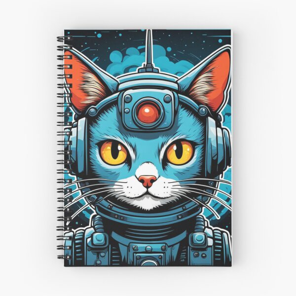 Item preview, Robocat - Cyberpunk Cat designed and sold by RobotAIArt.