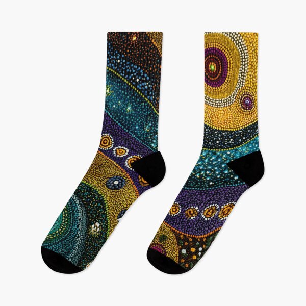 Item preview, Aboriginal Inspired Dot Art - Two Worlds designed and sold by GrinGalore.