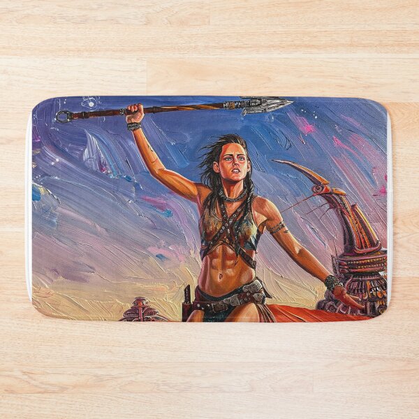 Item preview, Fantasy Barbarian Princess of Mars, a goddess with a spear designed and sold by Vintage Designs +.