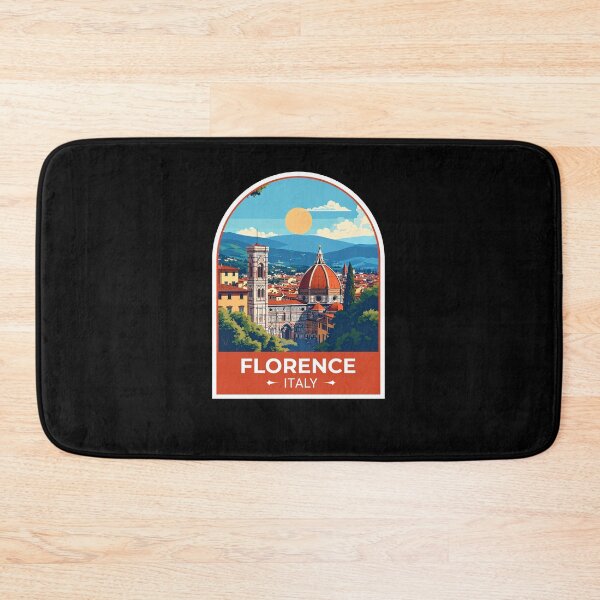 Artikelvorschau, Eine Vintage Reisekunst von Florenz - Italien Sticker entworfen und verkauft von TulipaGraphics.