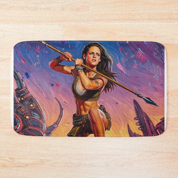 Item preview,  Fantasy Barbarian Princess of Mars, a goddess with a spear designed and sold by Vintage Designs +.