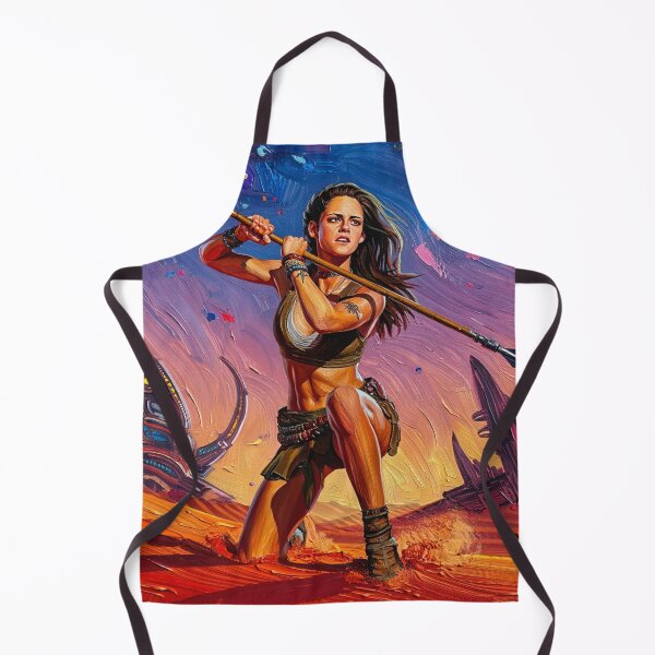 Item preview,  Fantasy Barbarian Princess of Mars, a goddess with a spear designed and sold by Vintage Designs +.