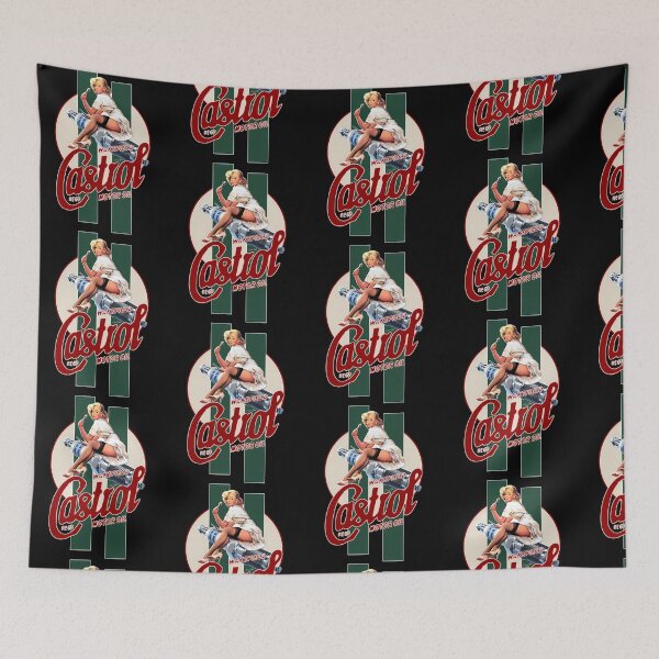 Item preview, Castrols Vintage Pin Up Girl Classic Stripes designed and sold by Amlobderhm.