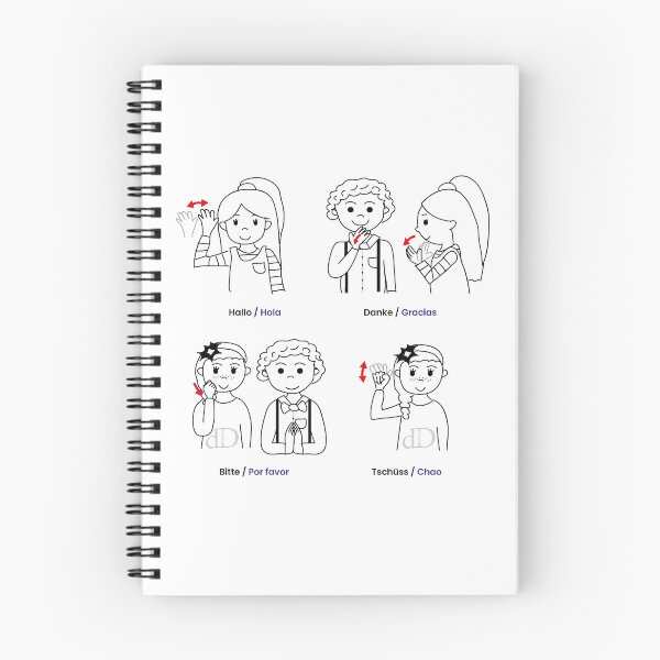 Item preview, Sign language Hello, Thank you, Please, Bye designed and sold by desilustra.