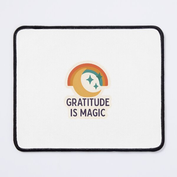 Item preview, Gratitude Is Magic - Rainbow Positivity Sticker designed and sold by RobinDoodles.