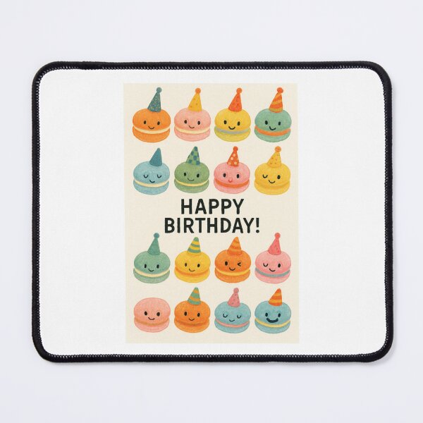 Item preview, Macaron Party Hat cute happy birthday kawaii gift christmas happy designed and sold by CheeseBlueprint.