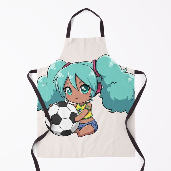 Item preview, Cute Chibi Brazil Miku Kawaii Tan Anime Girl Brazilian Fanart designed and sold by StudioJohan.