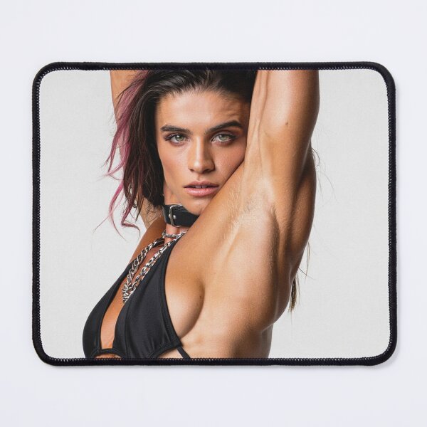 Item preview, Beautiful sexy gym woman posing with her arms up showing her armpits sweating designed and sold by Vintage Designs +.
