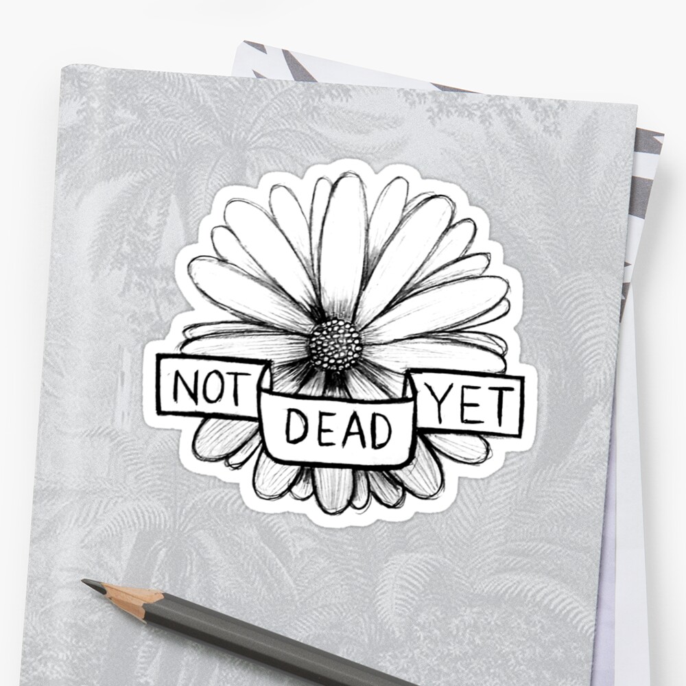 Get Better Frank Turner Not Dead Yet Sticker By Littlemooart Redbubble 