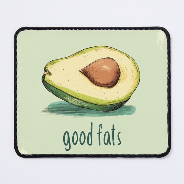 Item preview, Good Fats Avocado Art designed and sold by TomiMono.