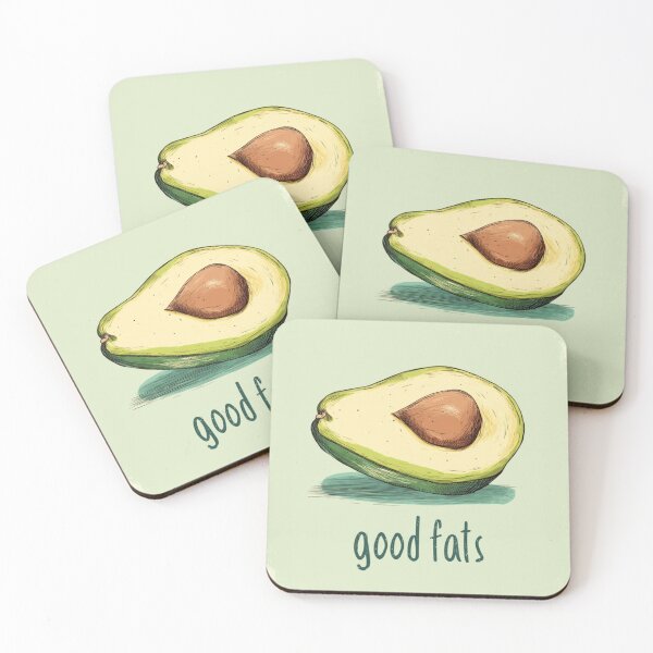 Item preview, Good Fats Avocado Art designed and sold by TomiMono.