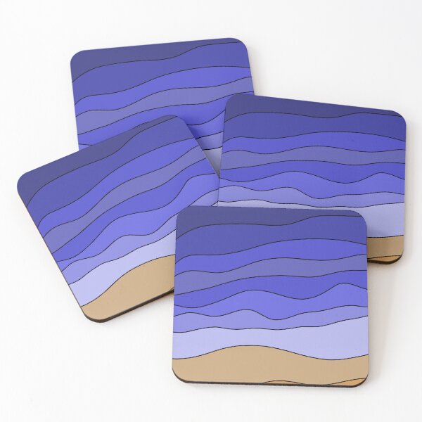 Item preview, Aesthetic beach and wave pattern  designed and sold by TAbstractDesign.