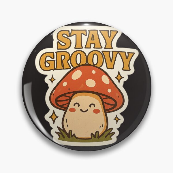 Item preview, Smiling Kawaii Mushroom Sticker – Cute Nature Vibes designed and sold by Striklet.