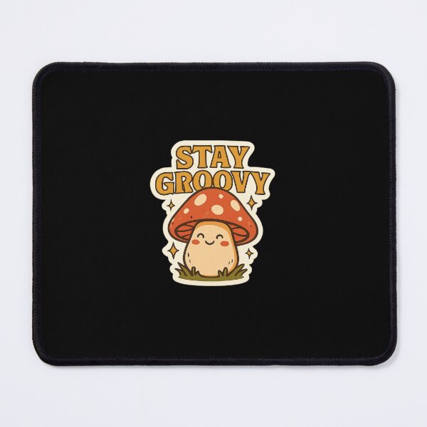 Item preview, Smiling Kawaii Mushroom Sticker – Cute Nature Vibes designed and sold by Striklet.