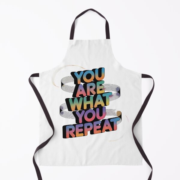 Item preview, You Are What You Repeat – Colorful Habit Building Quote designed and sold by ArtByYunus.