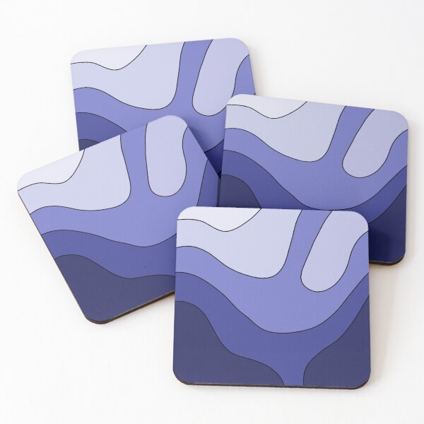 Item preview, Aesthetic blue wave pattern  designed and sold by TAbstractDesign.