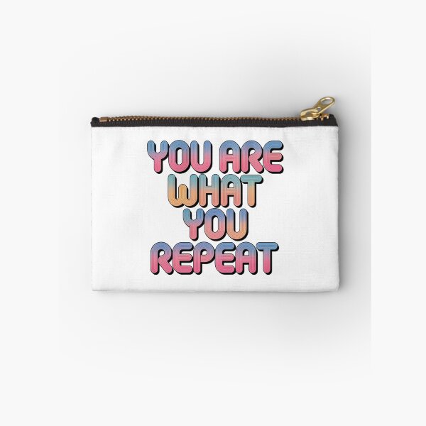 Item preview, You Are What You Repeat – Colorful Habit Building Quote designed and sold by ArtByYunus.