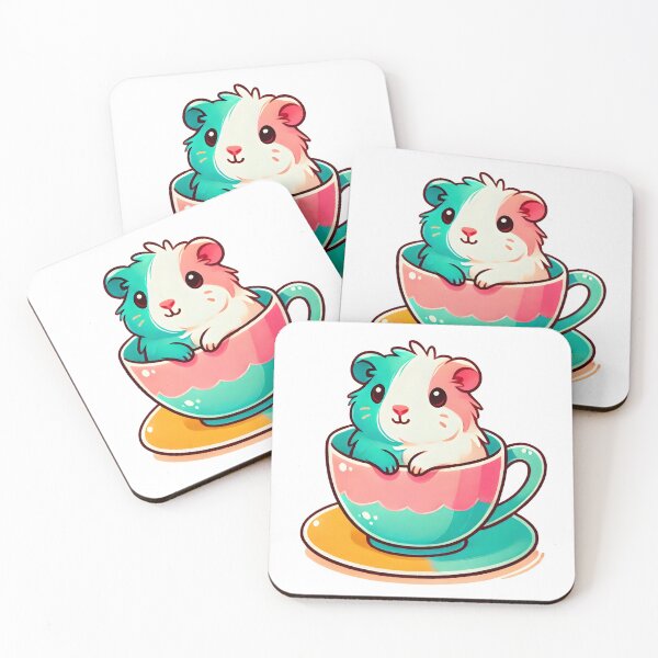 Item preview, Cute Guinea Pig in a Teacup designed and sold by takeng07.