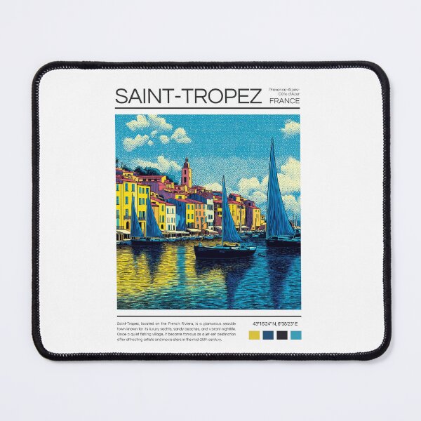 Item preview, Saint-Tropez - France - Pop Art designed and sold by StudioRedKoala.