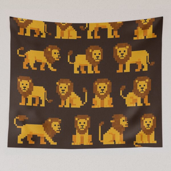 Item preview,  Pixel lion Patterns designed and sold by Itzjustlife.
