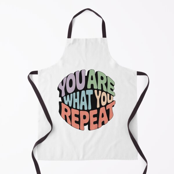 Item preview, You Are What You Repeat – Colorful Habit Building Quote designed and sold by ArtByYunus.