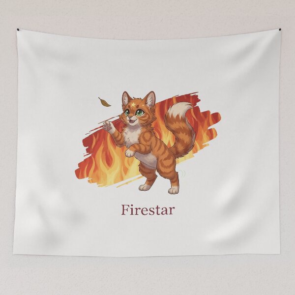 Item preview, Chibi Warriors Firestar Cat Cute ThunderClan Leader Firepaw Fanart designed and sold by StudioJohan.