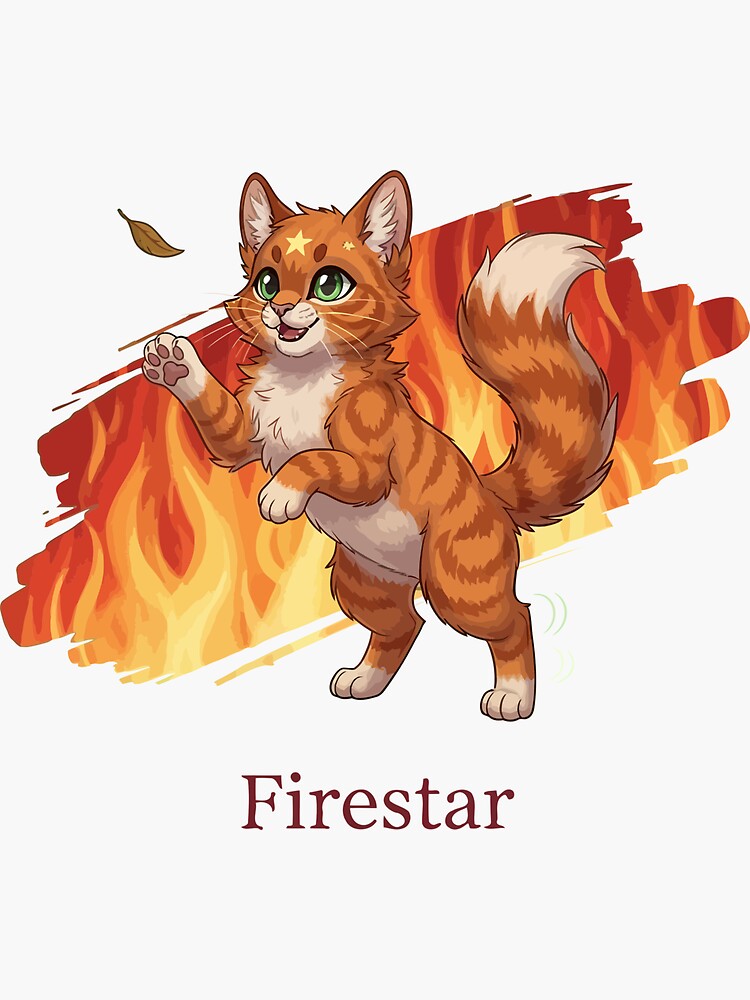 Chibi Warriors Firestar Cat Cute ThunderClan Leader Firepaw Fanart
