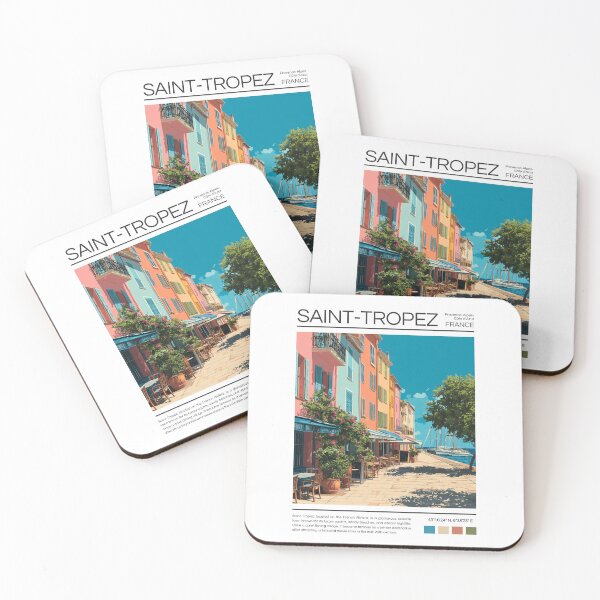 Item preview, Saint-Tropez - France - Pop Art  designed and sold by StudioRedKoala.