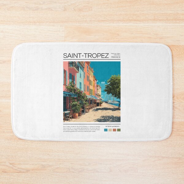 Item preview, Saint-Tropez - France - Pop Art  designed and sold by StudioRedKoala.