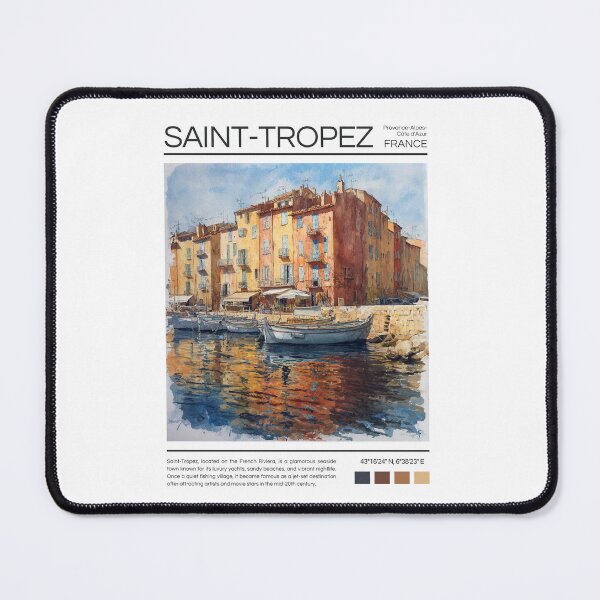 Item preview, Saint-Tropez - France - Watercolor designed and sold by StudioRedKoala.