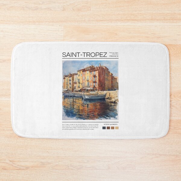 Item preview, Saint-Tropez - France - Watercolor  designed and sold by StudioRedKoala.