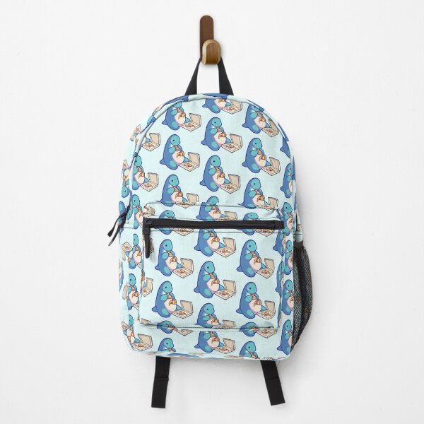 Item preview, Cute dino with pizza, dinosaur, hugadino designed and sold by hugadino.