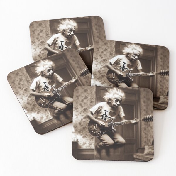 Item preview, "E=MC²...But Make It Rock: Einstein Goes Ampstein!" designed and sold by Print Fiction.