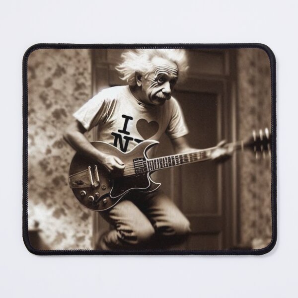Item preview, "E=MC²...But Make It Rock: Einstein Goes Ampstein!" designed and sold by Print Fiction.